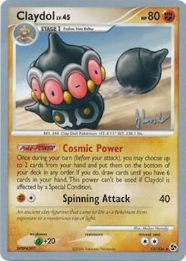 15, Fighting, Grass[+20], Normal, Rare, World Championships 2008 Claydol LV.45 (15/106) (Empotech - Dylan Lefavour) [World Championships 2008] - Trading Card World