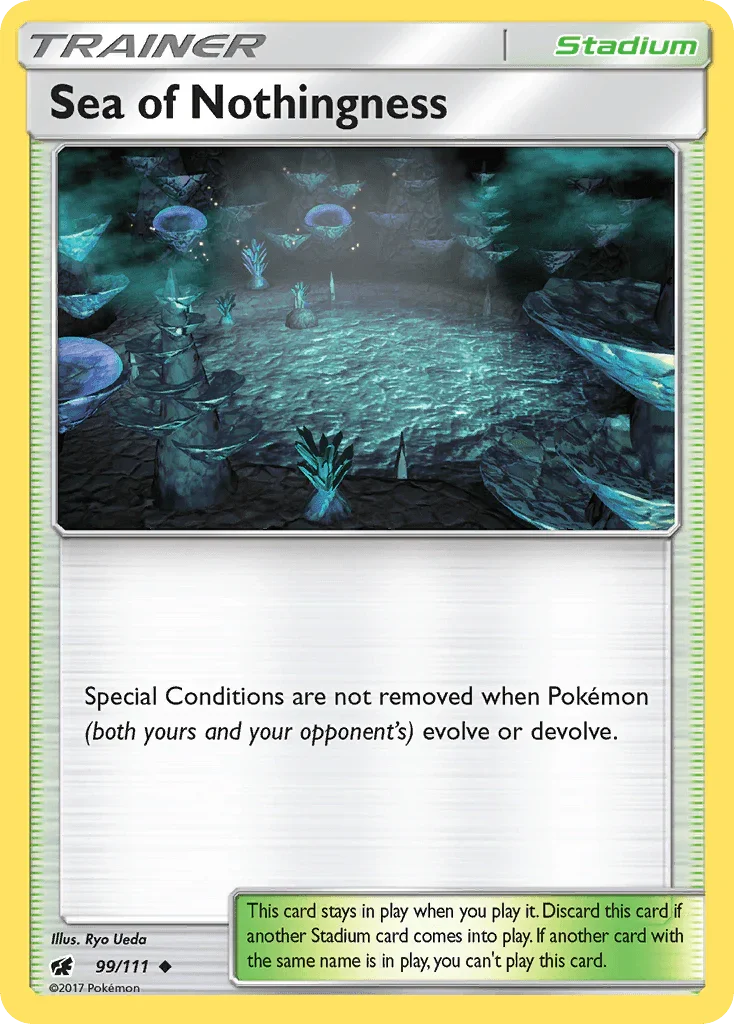 99, Normal, Reverse Holofoil, Stadium, Sun & Moon: Crimson Invasion, Uncommon Sea of Nothingness (99/111) [Sun & Moon: Crimson Invasion] - Trading Card World