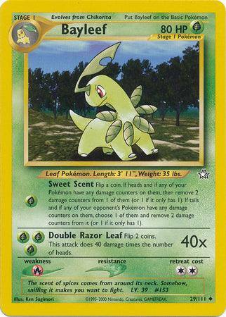 29, Fire[×2], Grass, Neo Genesis Unlimited, Normal, Uncommon Bayleef (29/111) [Neo Genesis Unlimited] - Trading Card World