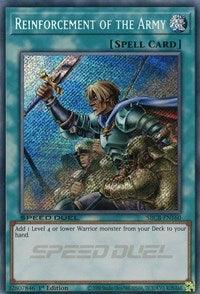1st Edition, Normal Spell, Secret Rare, Speed Duel: Battle City Box, Spell Reinforcement of the Army (Secret) [SBCB-EN160] Secret Rare - Trading Card World