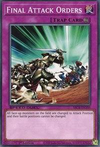 1st Edition, Common, Continuous Trap, Speed Duel: Battle City Box, Trap Final Attack Orders [SBCB-EN105] Common - Trading Card World