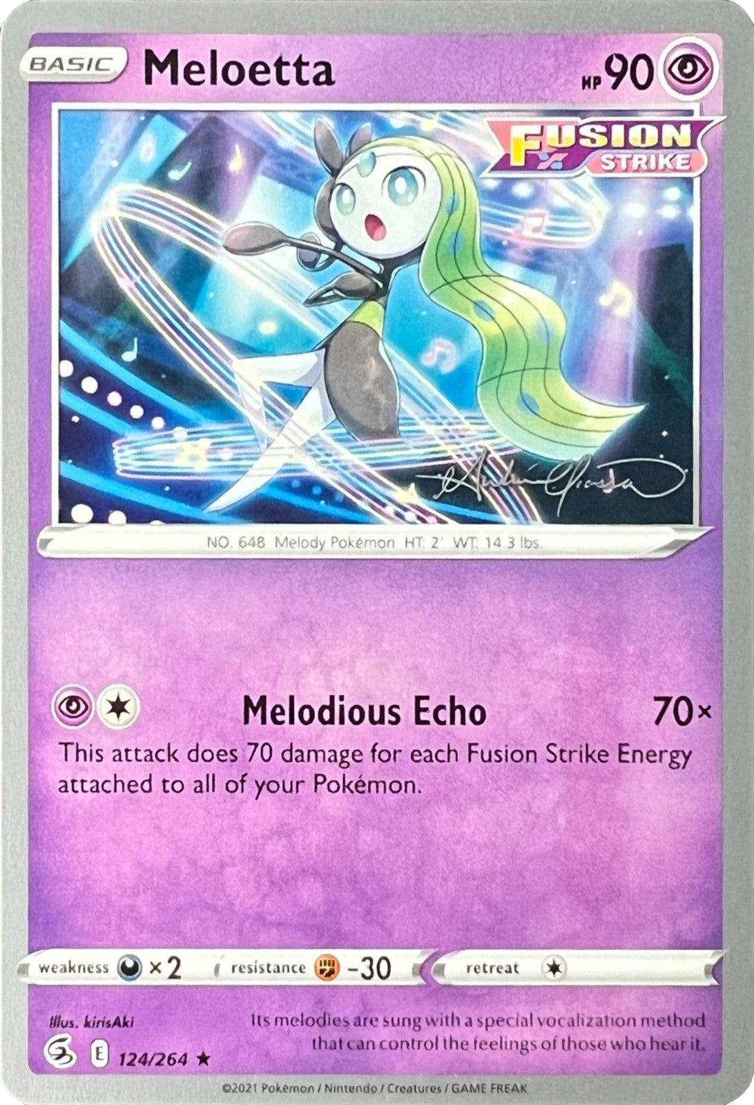 124, Darkness [x2], Fighting [-30], Normal, Psychic, Rare, World Championships 2022 Meloetta (124/264) (The Shape of Mew - Andre Chiasson) [World Championships 2022] - Trading Card World