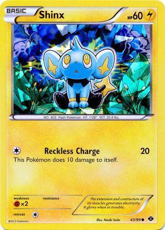 43, Black & White: Next Destinies, Fighting [x2], Holofoil, Lightning, Promo Shinx (43/99) (Cracked Ice Holo) (Blister Exclusive) [Black & White: Next Destinies] - Trading Card World