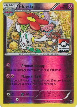 102, Darkness[-20], Fairy, Metal[×2], Promo, Reverse Holofoil, XY: BREAKthrough Floette (102/162) (League Promo) [XY: BREAKthrough] - Trading Card World
