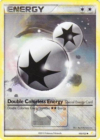 103, Colorless, HeartGold & SoulSilver: Base Set, Promo, Reverse Holofoil Double Colorless Energy (103/123) (League Promo) [HeartGold & SoulSilver: Base Set] - Trading Card World