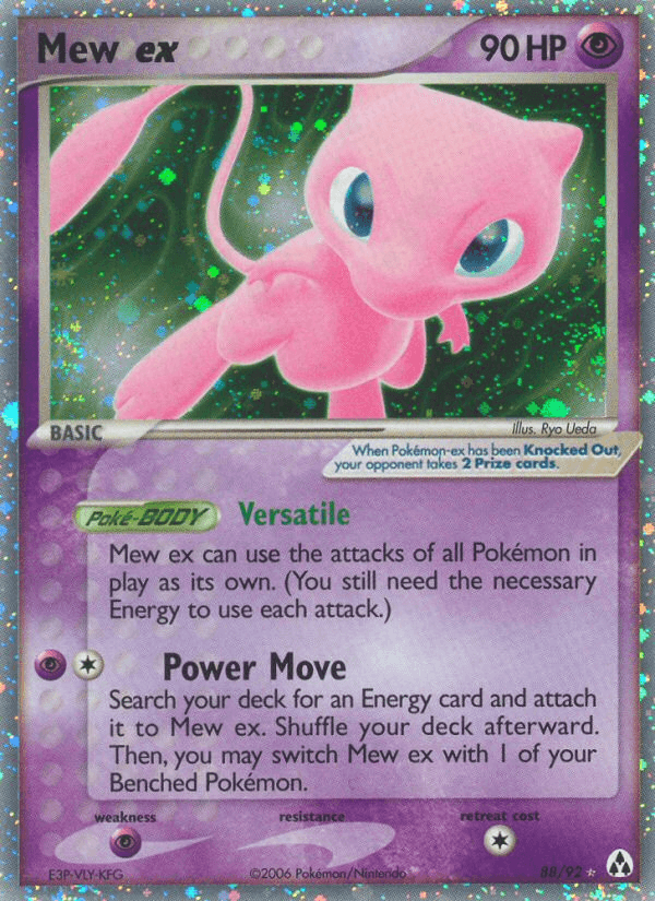 88, EX: Legend Maker, Holofoil, Psychic, Psychic[×2], Ultra Rare Mew ex (88/92) [EX: Legend Maker] - Trading Card World