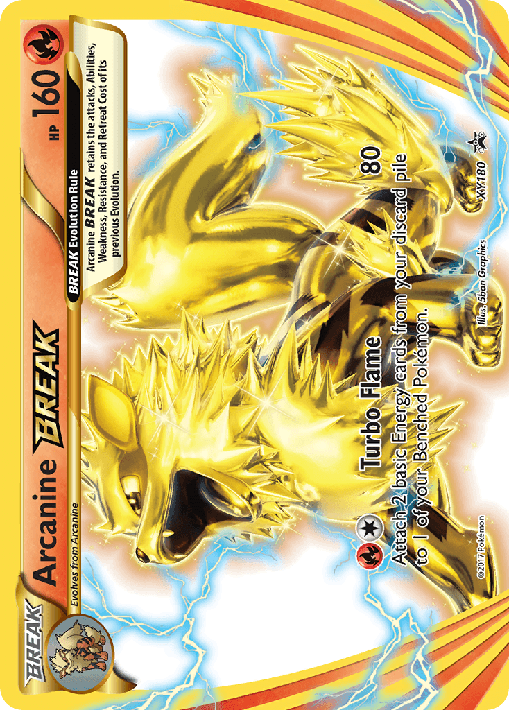 Fire, Holofoil, Promo, XY180, XY: Black Star Promos Arcanine BREAK (XY180) [XY: Black Star Promos] - Trading Card World