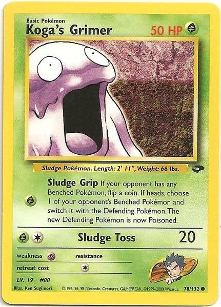 78, Common, Grass, Gym Challenge Unlimited, Normal, Psychic[×2] Koga's Grimer (78/132) [Gym Challenge Unlimited] - Trading Card World