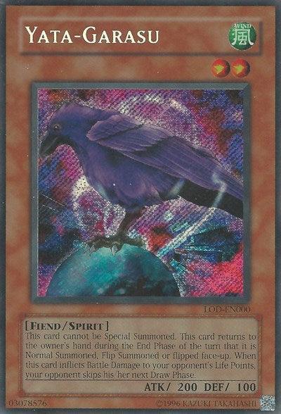 Fiend, Legacy of Darkness, Secret Rare, Spirit Monster, Unlimited, Wind Yata-Garasu [LOD-EN000] Secret Rare - Trading Card World
