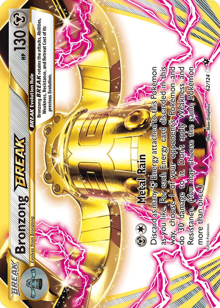 62, Holofoil, Metal, Ultra Rare, XY: Fates Collide Bronzong BREAK (62/124) [XY: Fates Collide] - Trading Card World