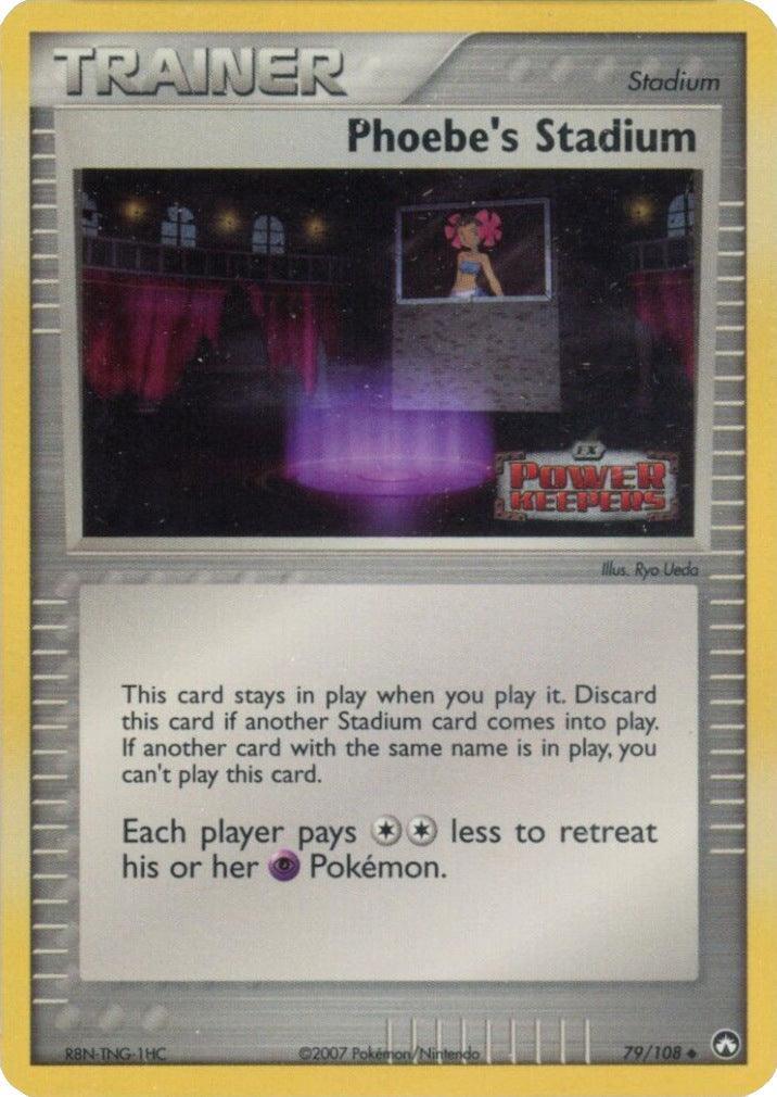 79, EX: Power Keepers, Reverse Holofoil, Stadium, Uncommon Phoebe's Stadium (79/108) (Stamped) [EX: Power Keepers] - Trading Card World