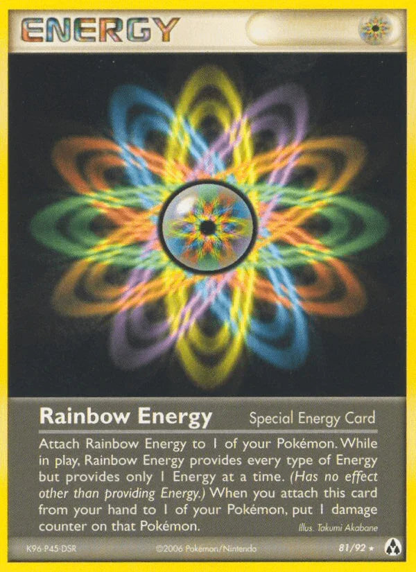 81, EX: Legend Maker, Normal, Rare, Special Energy Rainbow Energy (81/92) [EX: Legend Maker] - Trading Card World