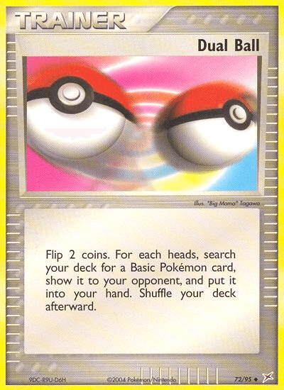 72, EX: Team Magma vs Team Aqua, Item, Normal, Reverse Holofoil, Uncommon Dual Ball (72/95) [EX: Team Magma vs Team Aqua] - Trading Card World