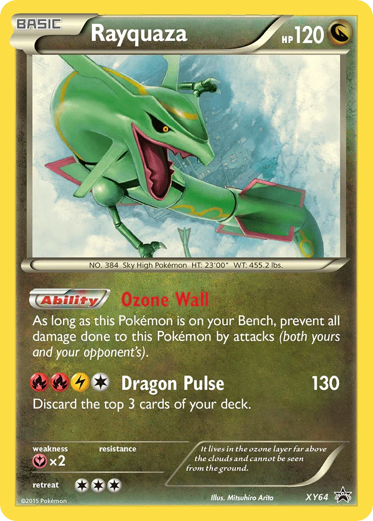 Dragon, Fairy [x2], Holofoil, Promo, XY64, XY: Black Star Promos Rayquaza (XY64) [XY: Black Star Promos] - Trading Card World