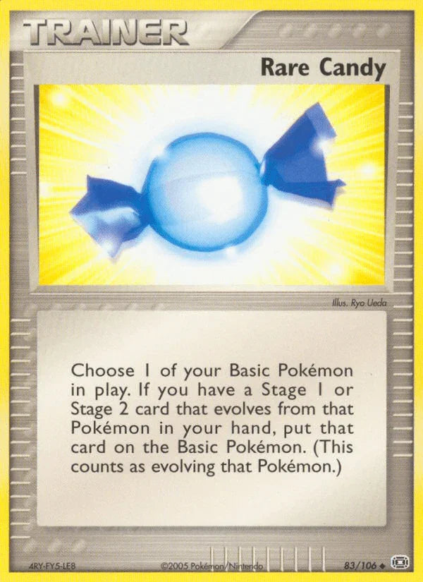 83, EX: Emerald, Item, Normal, Uncommon Rare Candy (83/106) [EX: Emerald] - Trading Card World