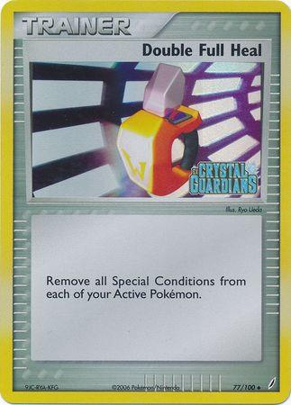 77, EX: Crystal Guardians, Item, Reverse Holofoil, Uncommon Double Full Heal (77/100) (Stamped) [EX: Crystal Guardians] - Trading Card World