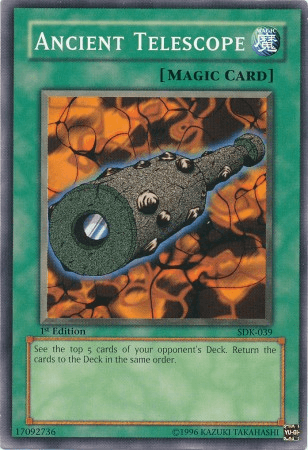 1st Edition, Common, Normal Spell, Spell, Starter Deck: Kaiba, Unlimited Ancient Telescope [SDK-039] Common - Trading Card World