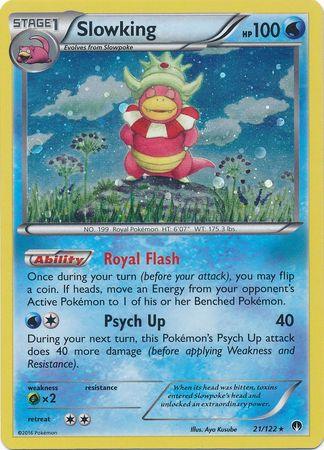 21, Grass[×2], Holofoil, Promo, Water, XY: BREAKpoint Slowking (21/122) (Cosmos Holo) [XY: BREAKpoint] - Trading Card World