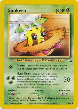78, Common, Fire[×2], Grass, Neo Genesis Unlimited, Normal Sunkern (78/111) [Neo Genesis Unlimited] - Trading Card World