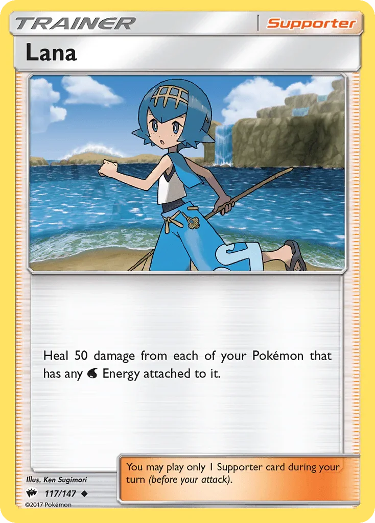 117, Normal, Reverse Holofoil, Sun & Moon: Burning Shadows, Supporter, Uncommon Lana (117/147) [Sun & Moon: Burning Shadows] - Trading Card World