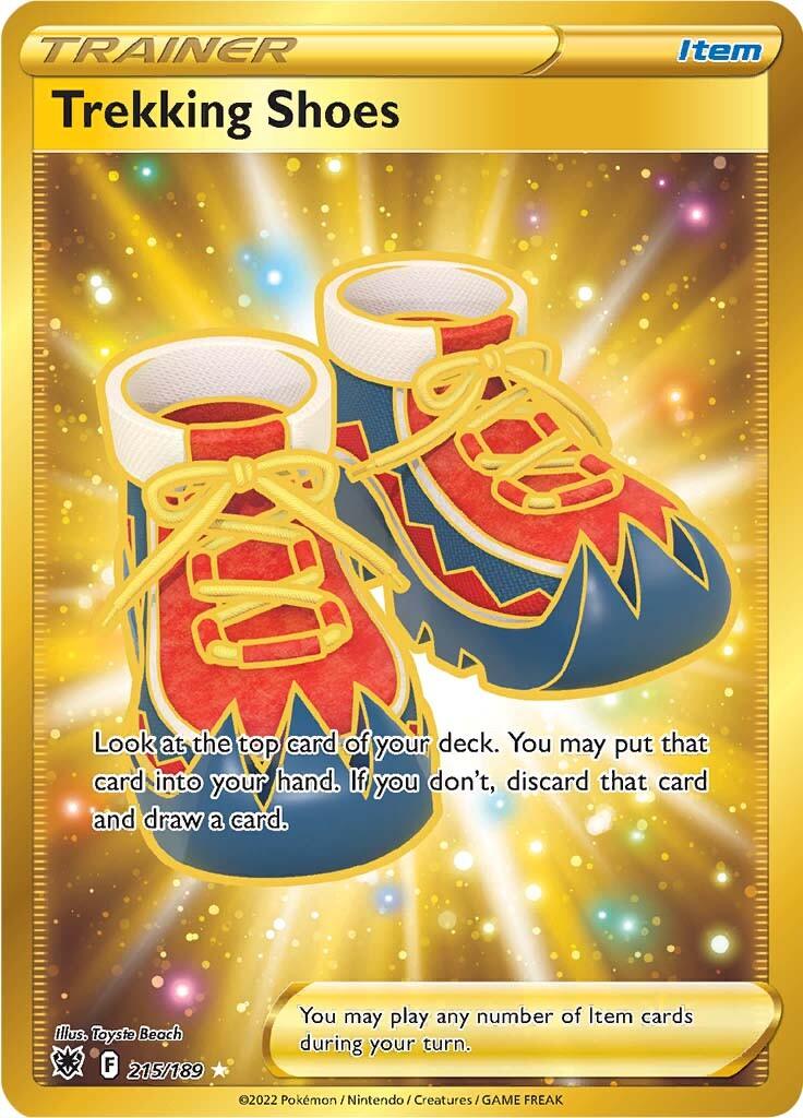 215, Holofoil, Item, Secret Rare, Sword & Shield: Astral Radiance Trekking Shoes (215/189) [Sword & Shield: Astral Radiance] - Trading Card World