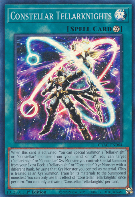 1st Edition, Continuous Spell, Cyberstorm Access, Spell, Super Rare Constellar Tellarknights [CYAC-EN064] Super Rare - Trading Card World