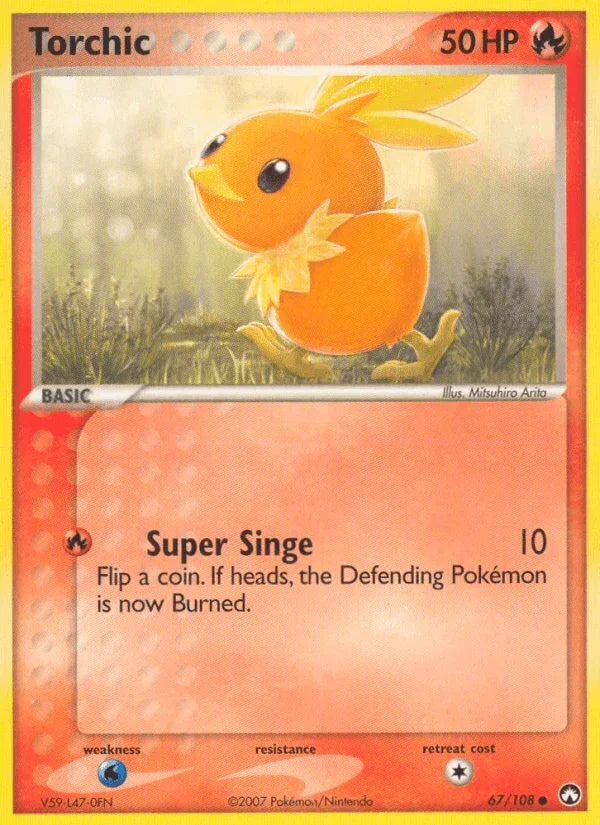 67, Common, EX: Power Keepers, Fire, Normal, Water[×2] Torchic (67/108) [EX: Power Keepers] - Trading Card World