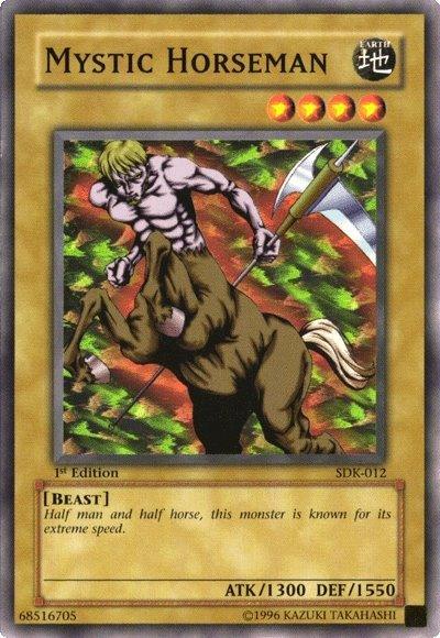 1st Edition, Beast, Common, Earth, Normal Monster, Starter Deck: Kaiba, Unlimited Mystic Horseman [SDK-012] Common - Trading Card World