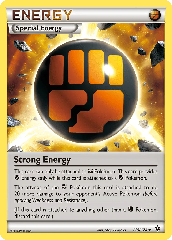 115, Fighting, Normal, Reverse Holofoil, Uncommon, XY: Fates Collide Strong Energy (115/124) [XY: Fates Collide] - Trading Card World