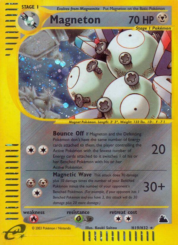 Fire[×2], Grass[-30], H19, Holo Rare, Holofoil, Lightning, Skyridge Magneton (H19/H32) [Skyridge] - Trading Card World