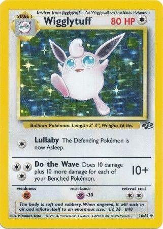 16, Colorless, Fighting[×2], Holo Rare, Holofoil, Jungle Unlimited, Psychic[-30] Wigglytuff (16/64) [Jungle Unlimited] - Trading Card World