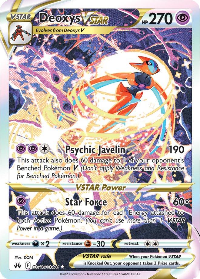 Darkness [x2], F-30, GG46, Holofoil, Psychic, Secret Rare, Sword & Shield: Crown Zenith Deoxys VSTAR (GG46/GG70) [Sword & Shield: Crown Zenith] - Trading Card World