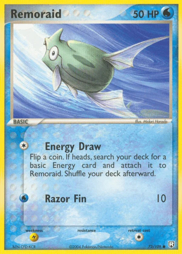 73, Common, EX: Team Rocket Returns, Lightning[×2], Normal, Water Remoraid (73/109) [EX: Team Rocket Returns] - Trading Card World