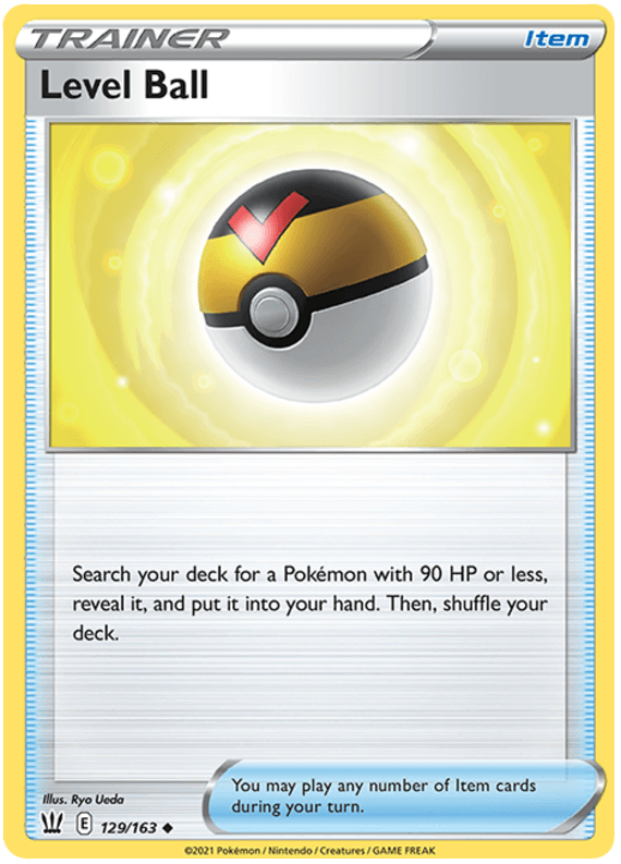 129, Item, Normal, Reverse Holofoil, Sword & Shield: Battle Styles, Uncommon Level Ball (129/163) [Sword & Shield: Battle Styles] - Trading Card World