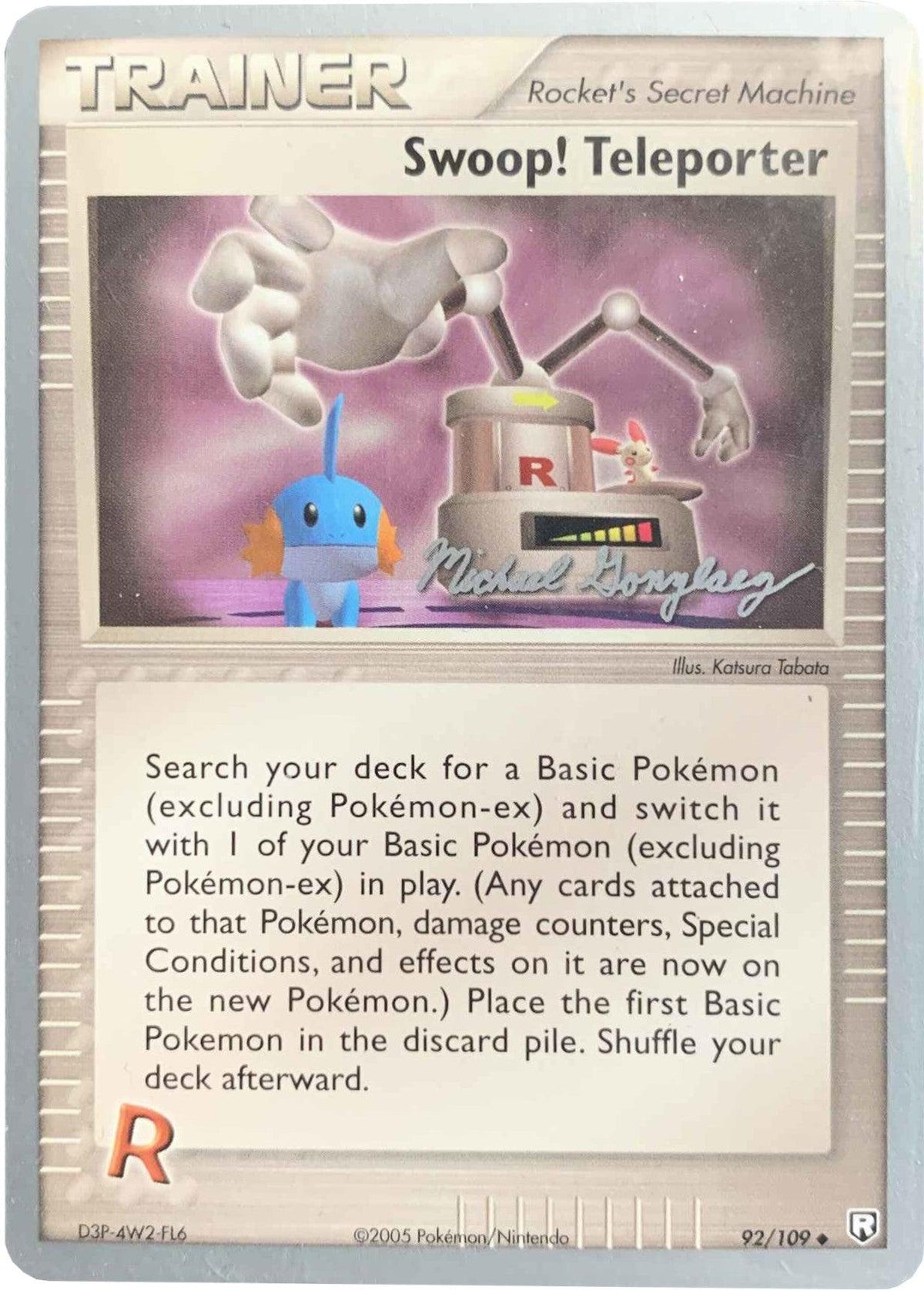 92, Normal, Rocket's Secret Machine, Uncommon, World Championships 2005 Swoop! Teleporter (92/109) (King of the West - Michael Gonzalez) [World Championships 2005] - Trading Card World