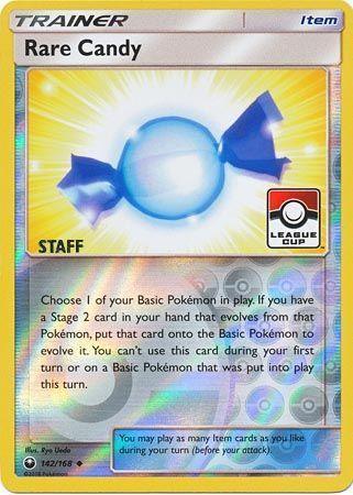 142, Item, Promo, Reverse Holofoil, Sun & Moon: Celestial Storm Rare Candy (142/168) (League Promo Staff) [Sun & Moon: Celestial Storm] - Trading Card World