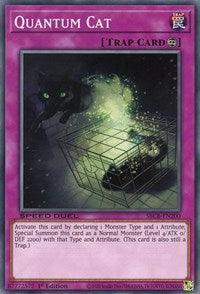 1st Edition, Common, Continuous Trap, Speed Duel: Battle City Box, Trap Quantum Cat [SBCB-EN200] Common - Trading Card World