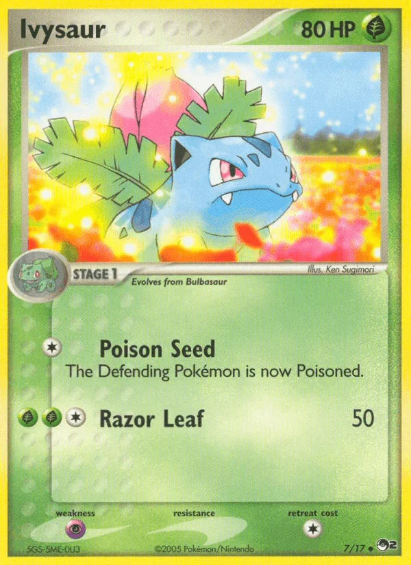 Grass, Normal, POP Series 2, Psychic[×2], Uncommon Ivysaur (7/17) [POP Series 2] - Trading Card World