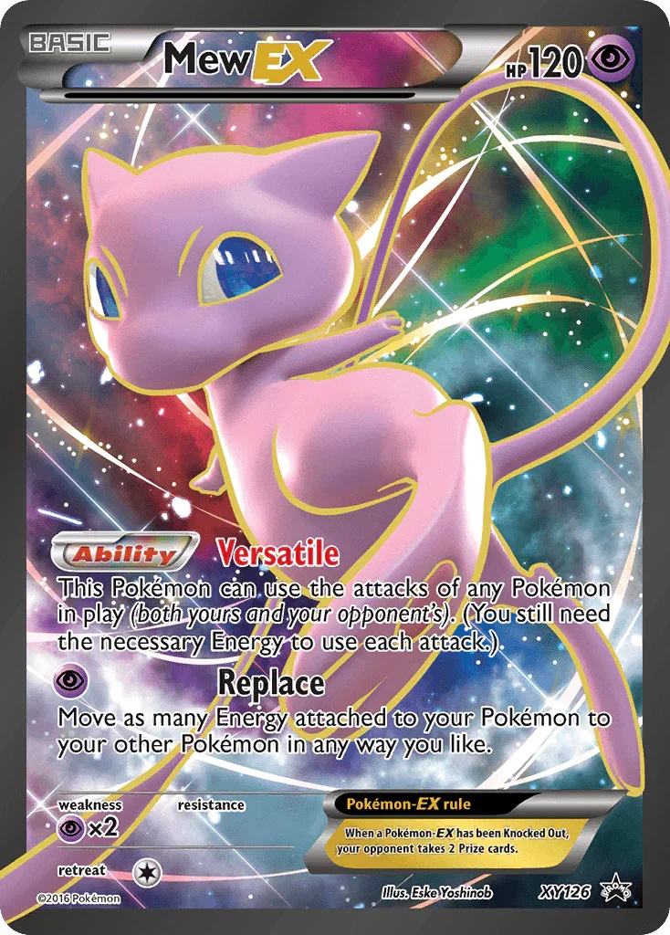 Holofoil, Promo, Psychic, Psychic[×2], XY126, XY: Black Star Promos Mew EX (XY126) [XY: Black Star Promos] - Trading Card World