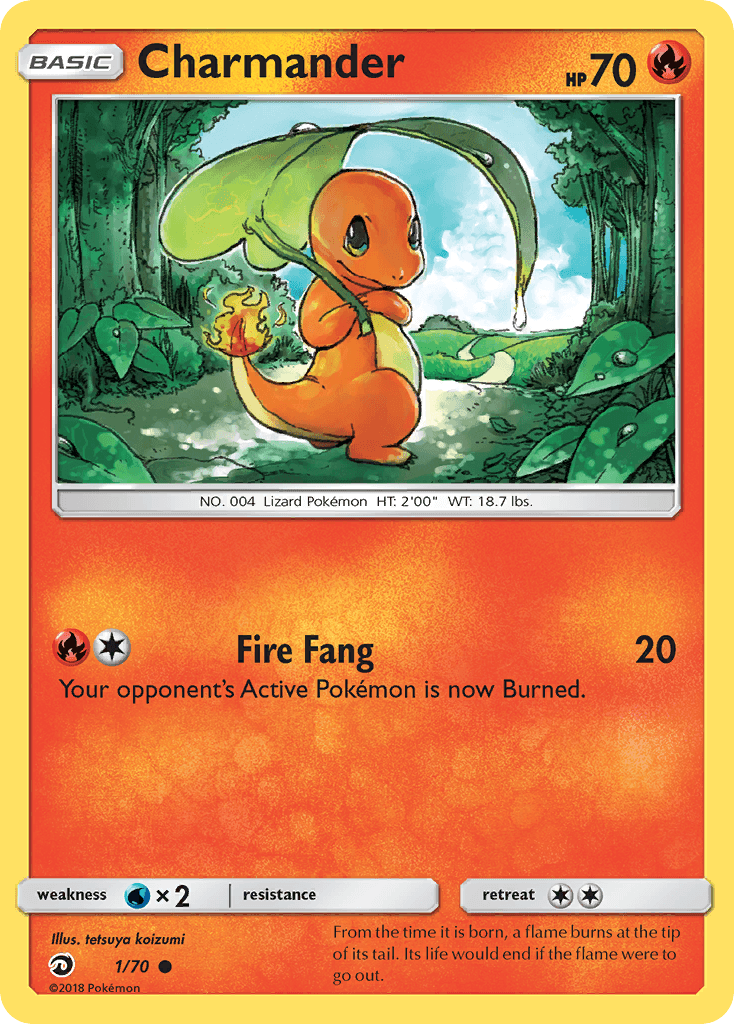 Common, Fire, Normal, Reverse Holofoil, Sun & Moon: Dragon Majesty, Water[×2] Charmander (1/70) [Sun & Moon: Dragon Majesty] - Trading Card World