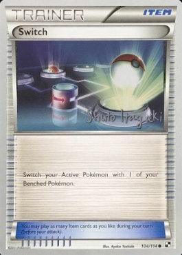 Common, Item, Normal, World Championships 2012 Switch (104/114) (Terraki-Mewtwo - Shuto Itagaki) [World Championships 2012] - Trading Card World