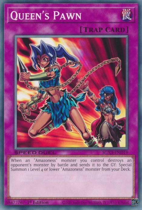 1st Edition, Common, Normal Trap, Speed Duel GX: Duelists of Shadows, Trap Queen's Pawn [SGX3-END19] Common - Trading Card World