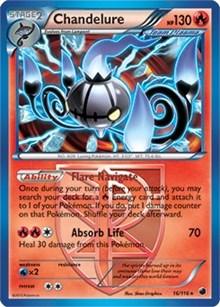 16, Black & White: Plasma Freeze, Normal, Rare, Wx2 Chandelure (16/116) (Theme Deck Exclusive) [Black & White: Plasma Freeze] - Trading Card World