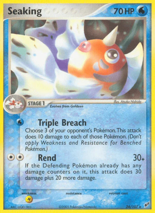 24, EX: Deoxys, Lightning[×2], Normal, Rare, Water Seaking (24/107) [EX: Deoxys] - Trading Card World