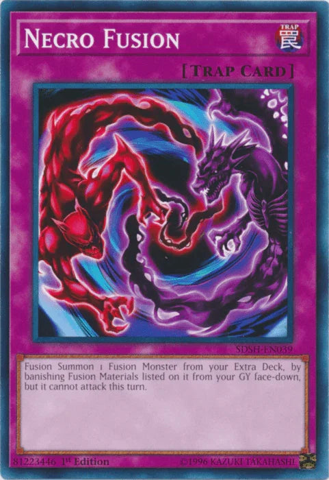 1st Edition, Common, Normal Trap, Structure Deck: Shaddoll Showdown, Trap, Unlimited Necro Fusion [SDSH-EN039] Common - Trading Card World