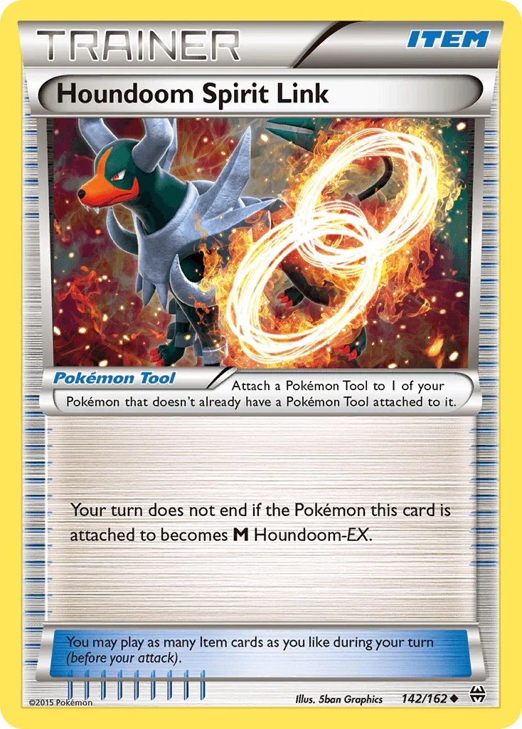 142, Item, Normal, Reverse Holofoil, Uncommon, XY: BREAKthrough Houndoom Spirit Link (142/162) [XY: BREAKthrough] - Trading Card World