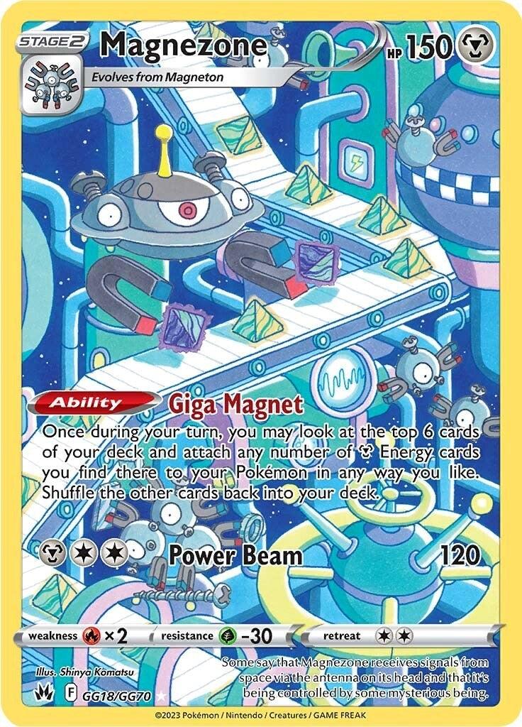 G-30, GG18, Holo Rare, Holofoil, Metal, Rx2, Sword & Shield: Crown Zenith Magnezone (GG18/GG70) [Sword & Shield: Crown Zenith] - Trading Card World