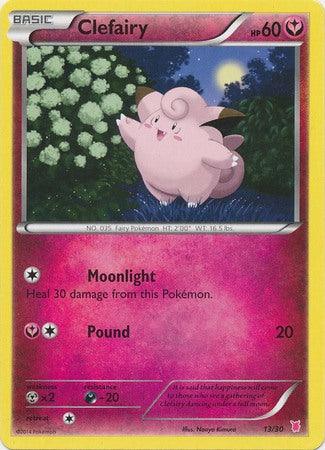 13, Darkness[-20], Fairy, Metal[×2], Normal, Promo, XY: Trainer Kit 1 - Wigglytuff Clefairy (13/30) [XY: Trainer Kit 1 - Wigglytuff] - Trading Card World