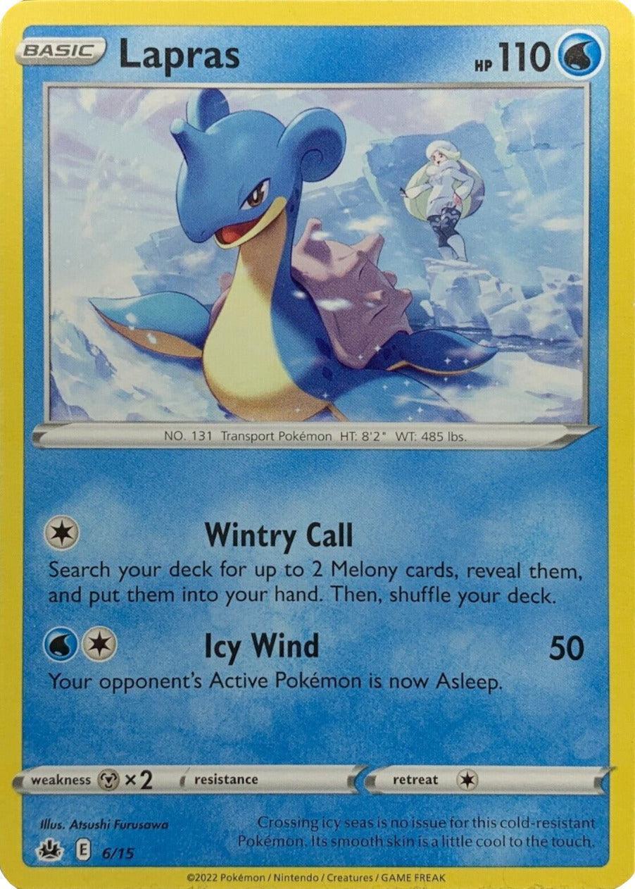 McDonald's Promos: Match Battle, Metal [x2], Normal, Promo, Water Lapras (6/15) [McDonald's Promos: Match Battle] - Trading Card World