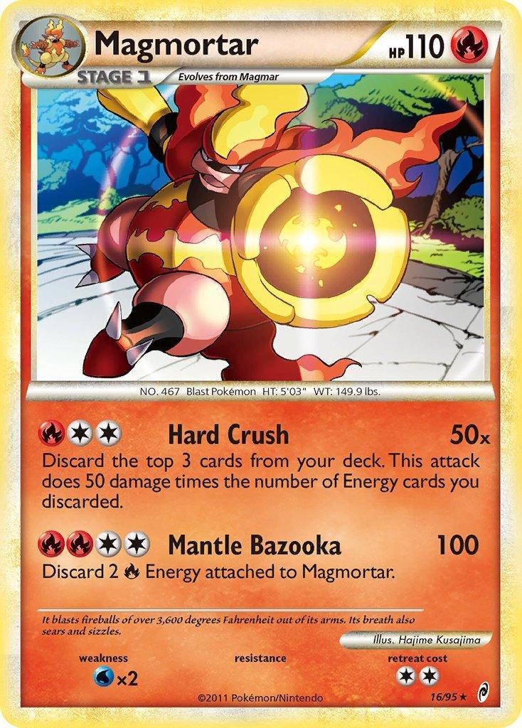 16, Fire, HeartGold & SoulSilver: Call of Legends, Normal, Rare, Water[×2] Magmortar (16/95) (Theme Deck Exclusive) [HeartGold & SoulSilver: Call of Legends] - Trading Card World